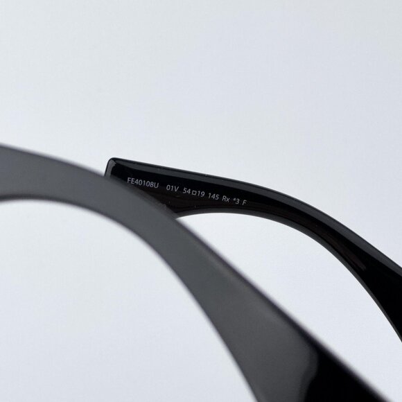 Fendi O'LOCK  FE40108U 01V  Women BRAND NEW Sunglasses Geometric Black Blue - Picture 9 of 12